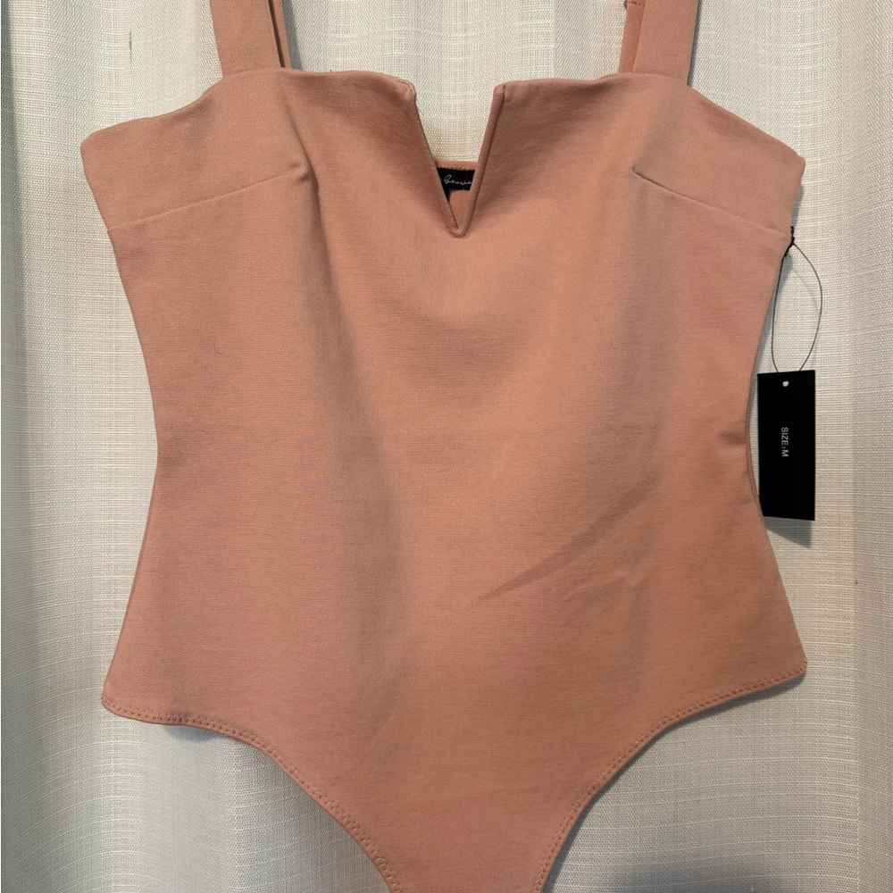Blush Pink Sleeveless Bodysuit